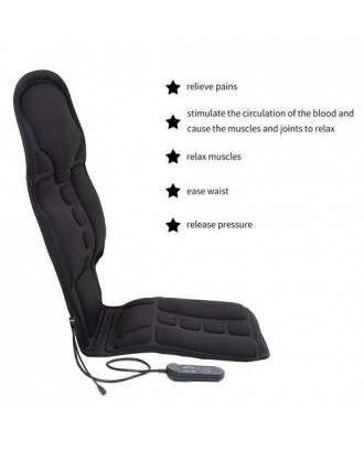 Heated Electric Car Neck Lumbar Full Body Massage Massager Seat Cushion Pad AU