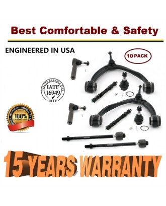 New 10pc Front Upper Control Arm Set & Complete Suspension Kit for GM Trucks  - 15 YR WARRANTY